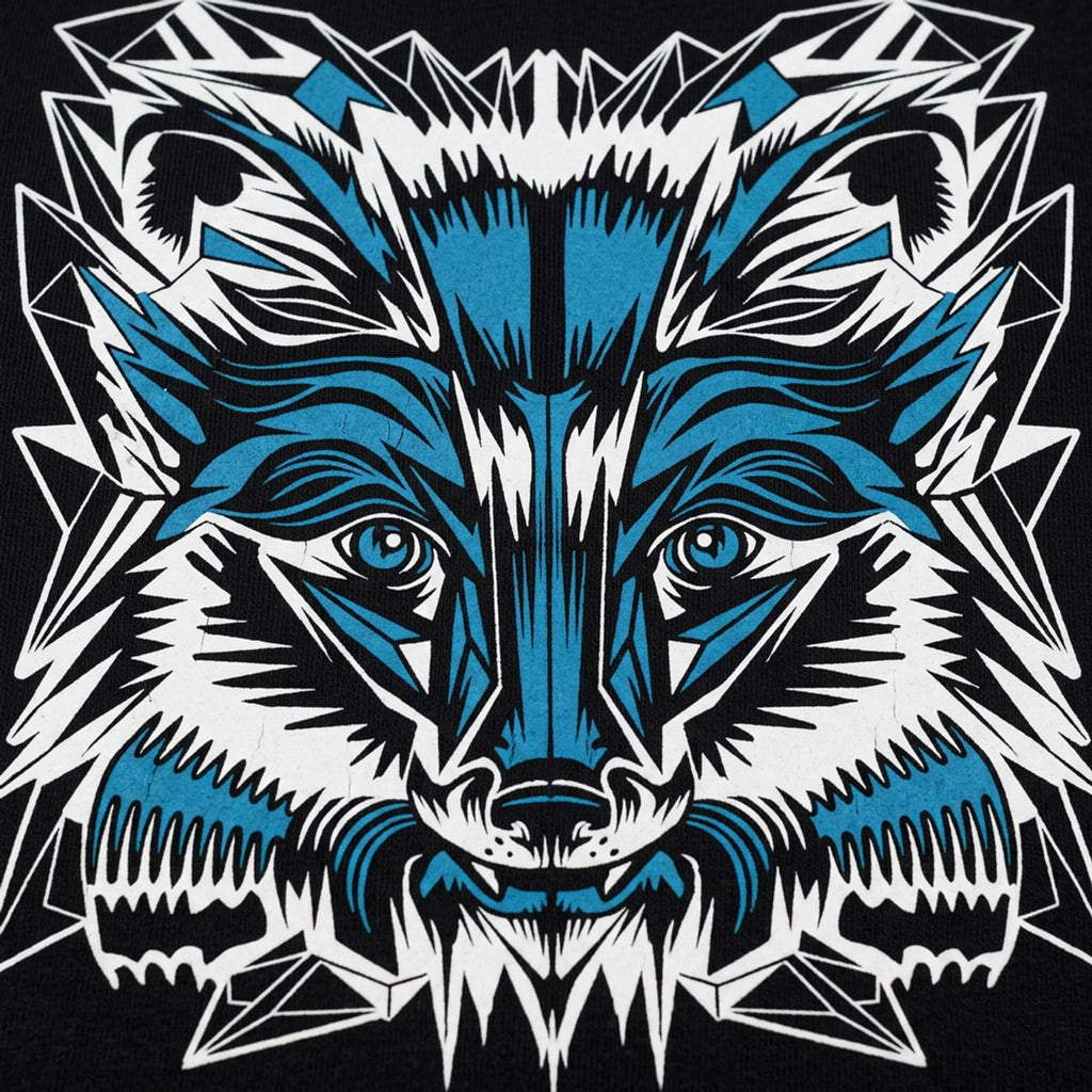 Winter Fox Geometric Fox Face Graphic