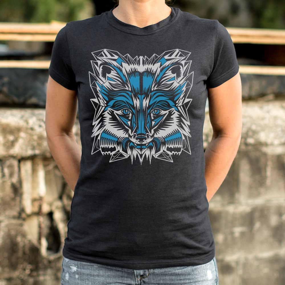 Winter Fox Geometric Fox Face Graphic