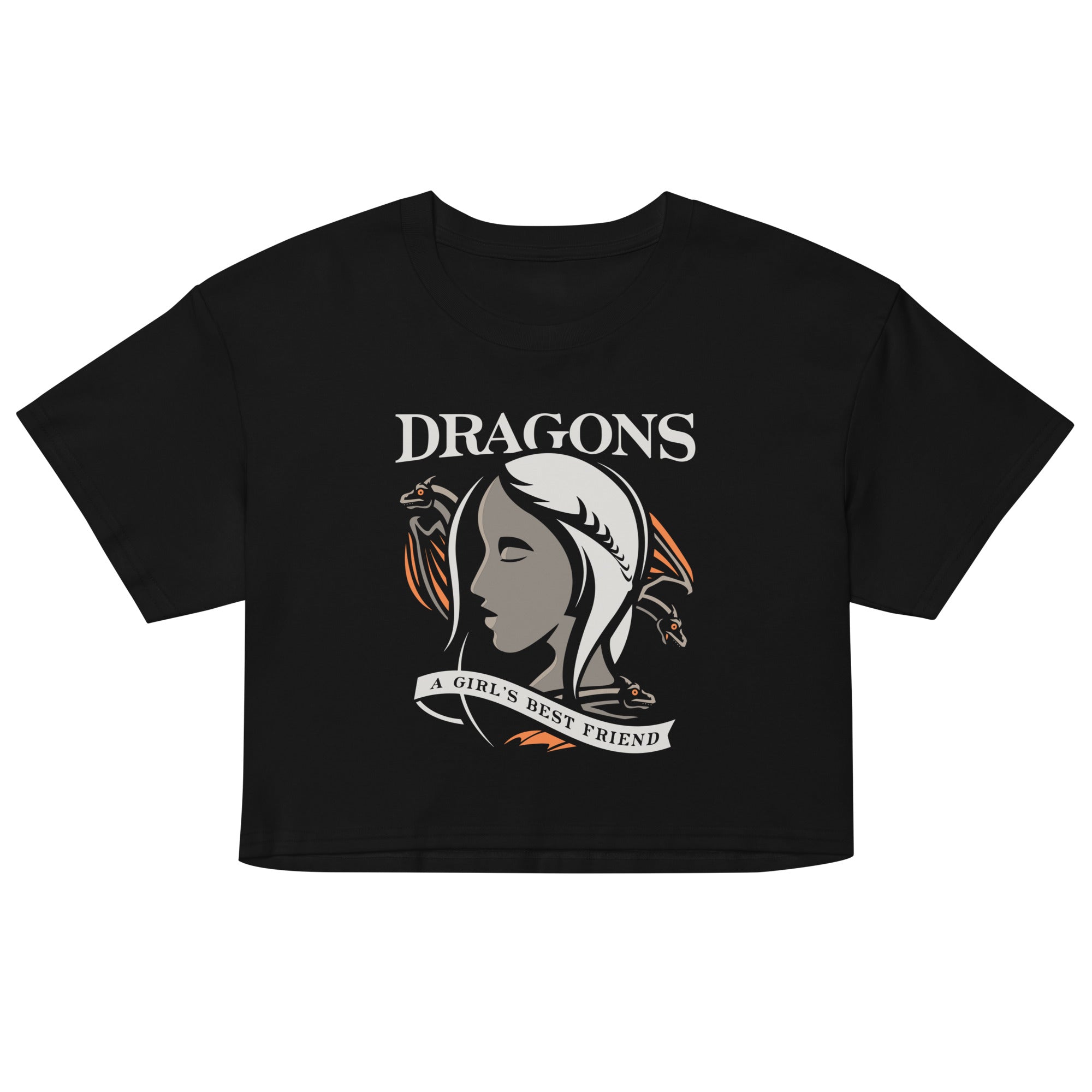 Dragons Are A Girl's Best Friend Women's Crop Tee