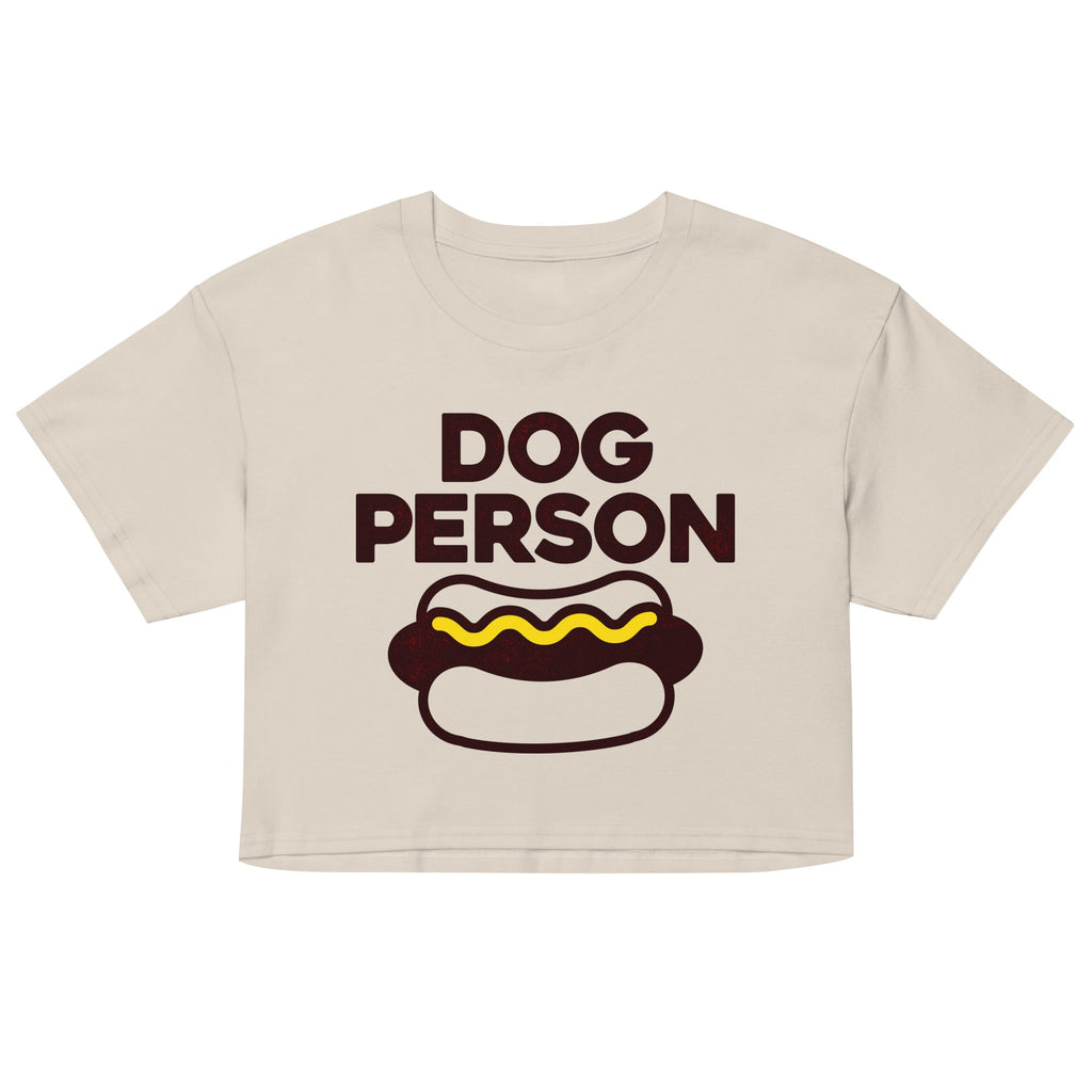 Dog Person Women's Crop Tee