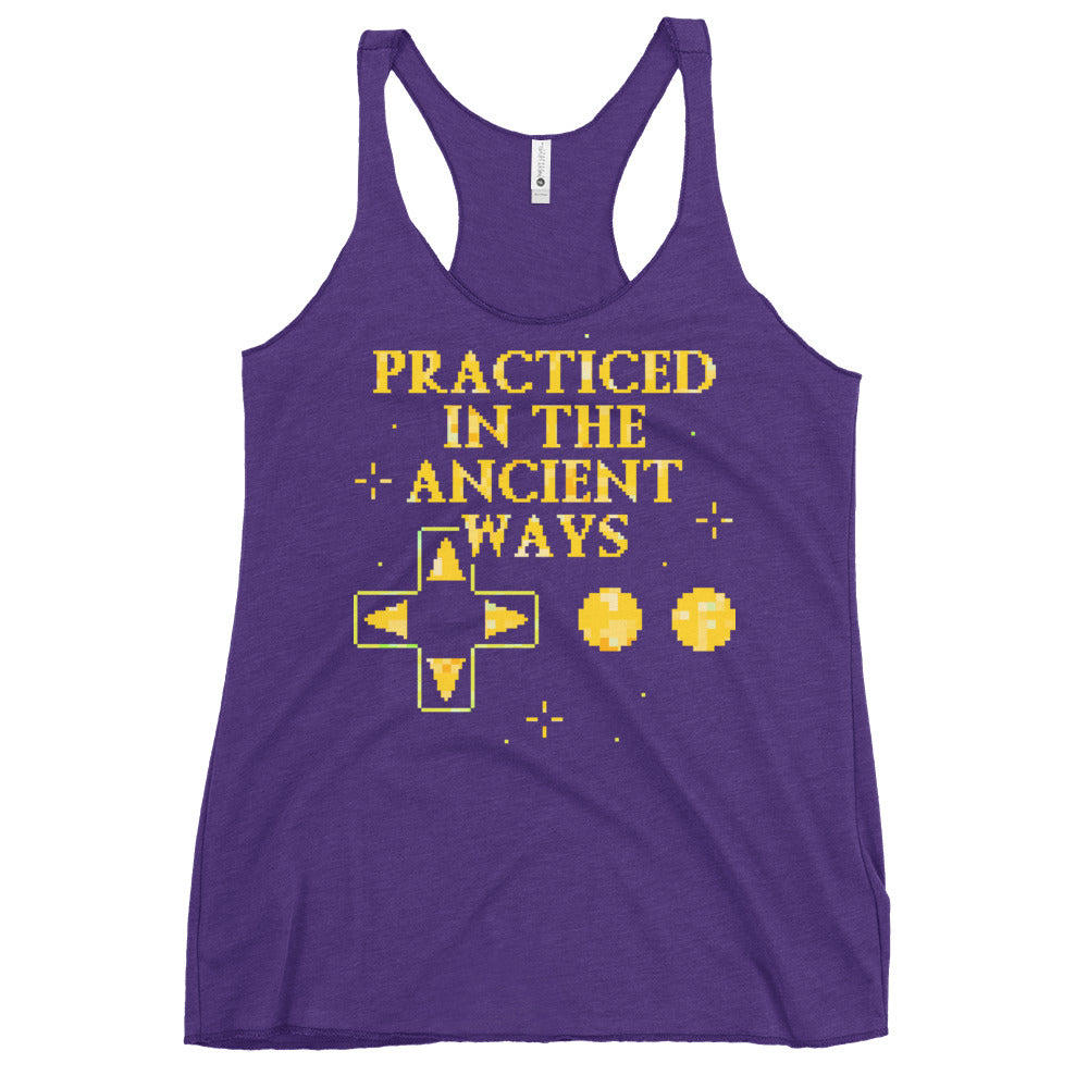 Practiced In The Ancient Ways Women's Racerback Tank