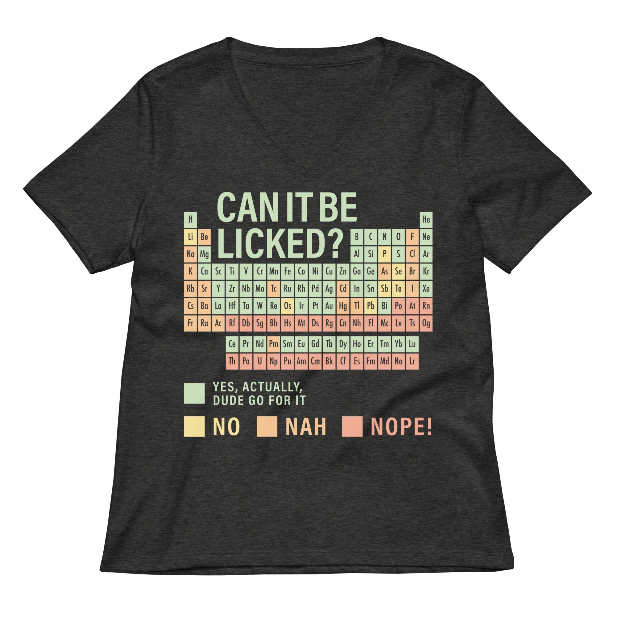 Can It Be Licked? Women's V-Neck Tee