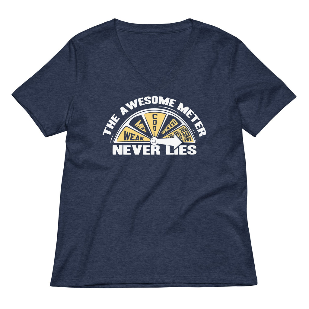 The Awesome Meter Women's V-Neck Tee