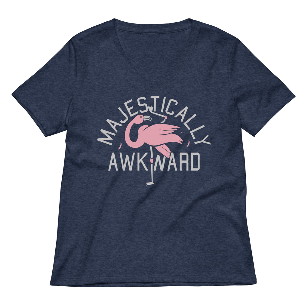 Majestically Awkward Women's V-Neck Tee