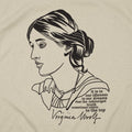 Virginia Woolf Portrait with Idleness and Dreams Quote