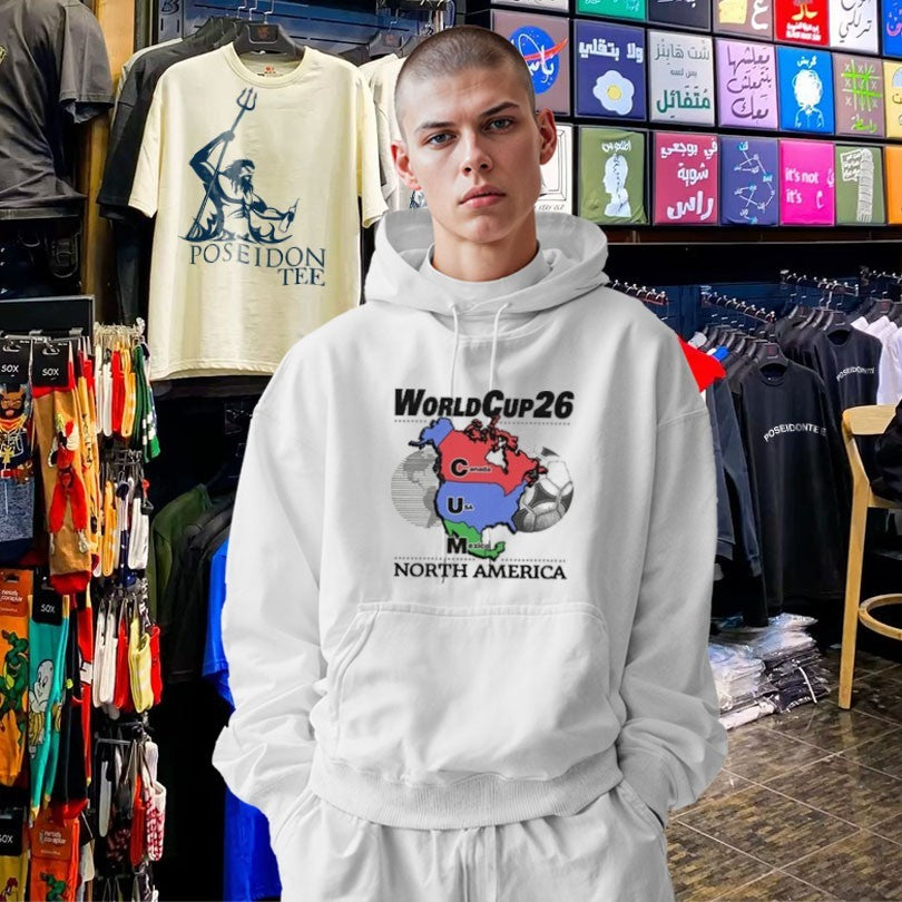 World Cup 26 North America Cum Map T-shirt